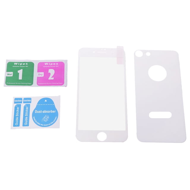 Funda de Frontal Posterior de 5D Templada de para 8 Móvil Inteligente Blanco CUTICAT Protectores de pantalla curvada película