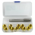 thumbnail image 1 of 11Pcs Thread Hole Repair Tools M12X1.25 Thread Inserts And M14X1.25 Thread Tap For Gasoline Engines Generators Repairing, 1 of 8