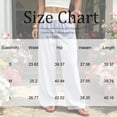thumbnail image 3 of Striped Wide Leg Lounge Pants for Women High Waist Elastic Waist Casual Pants with Button Detail Loose Fit Trousers, 3 of 5