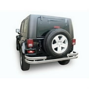 Rampage Stainless Steel Double Tube Rear Bumper (Stainless Steel) - 86448