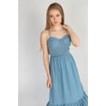 thumbnail image 3 of Ragstock Smocked Bodice Chambray Maxi Dress, 3 of 4
