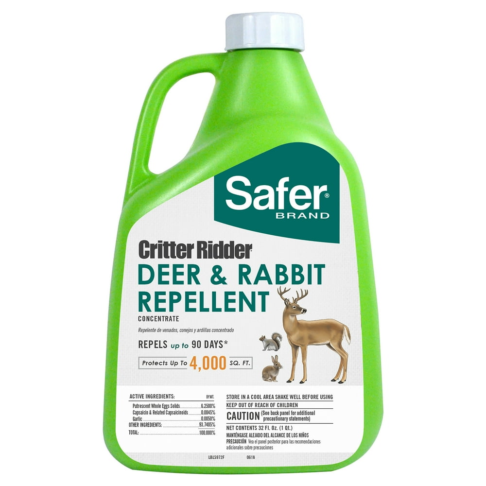 Safer Brand Critter Ridder Deer & Rabbit Repellent Concentrate 32 oz
