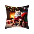 thumbnail image 3 of Solive Christmas Decorations Pillow Cover Holiday Decoration Sofa Linen Pillow Home Sofa Holiday Decoration Pillow Cover 45x45cm Holiday Party Wedding Anniversary Decor, 3 of 7