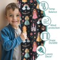 thumbnail image 3 of Blackout Kids Curtains,Black Princess Castle Rainbow Pattern Childrens Insulated Curtains Set Of 2,Bedroom Essentials,Toddler Room Decor 42"x54", 3 of 5