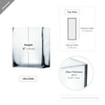 thumbnail image 2 of WGV Clear Rectangular Glass Block Vase- 2" Wide x 6" Height, Good quality, Heavy Weighted Base - 1 Pc, 2 of 6