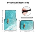 thumbnail image 5 of Naloa Tranquil Ocean Canoe Journey Car Foot Mat Set of 4 Pieces - Universal Floor Liner Neoprene Full Set Floor Mats for Cars Trucks SUV, 5 of 7