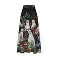 thumbnail image 4 of WXLWZYWL Boho Maxi Skirts for Women Plus Size Trendy Fall 2024 Long Beach Skirts High Waisted Floral Renaissance Skirt with Pockets, 4 of 5