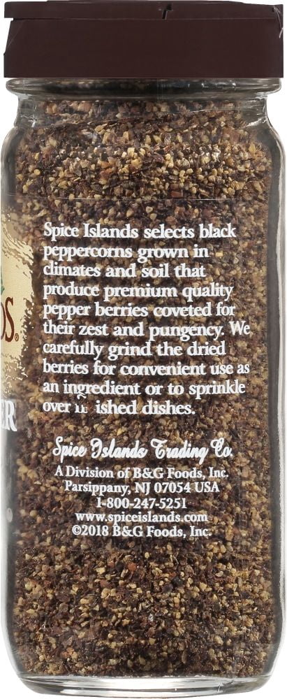 Spice Islands Medium Grind Black Pepper, Kosher 2.1 oz - Pack of 2