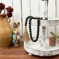 thumbnail image 3 of JUMRHFAN 59in Wooden Bead Decor with Tassels, Farmhouse Wall Hanging for Festivals, Black, 3 of 16