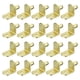 thumbnail image 1 of Puntas de soporte para estantes Uxcell, soportes en forma de L, pines para estantes con agujero, tono dorado, 6 mm, 1 of 5