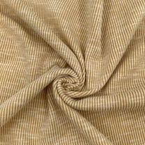 Mustard Light Heavy-Weight Rib Sand Wash Knit Fabric by the Yard(CONTINUOUS UP TO 100 YARDS)