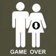 thumbnail image 3 of CafePress - Game Over Dark T Shirt - Men's Classic Graphic Cotton T-Shirt, 3 of 4