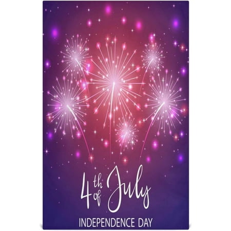 

Hyjoy 4Th of July Fireworks Independence Day Kitchen Dish Towels Set of 1 Dishcloths Absorbent Soft Towels Hand Towels Tea Towels 18 x 28