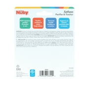 Nuby Softees Infant Pacifier and Teether for Babies, 4 Count