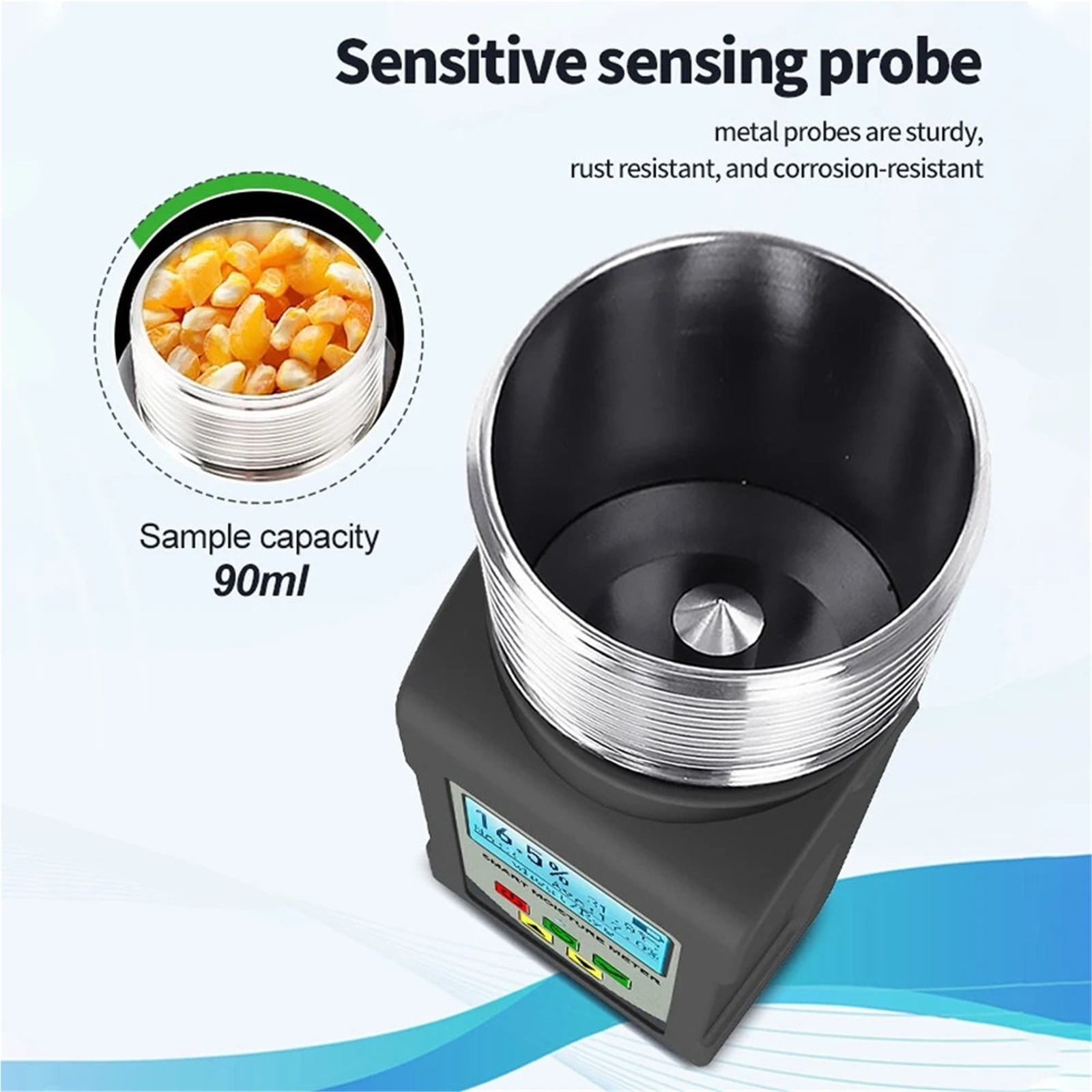 Grain Moisture Meter Smart Hygrometer Humidity Tester For Coffee Bean Wheat Peanut Moisture Detector ,Precision Tool