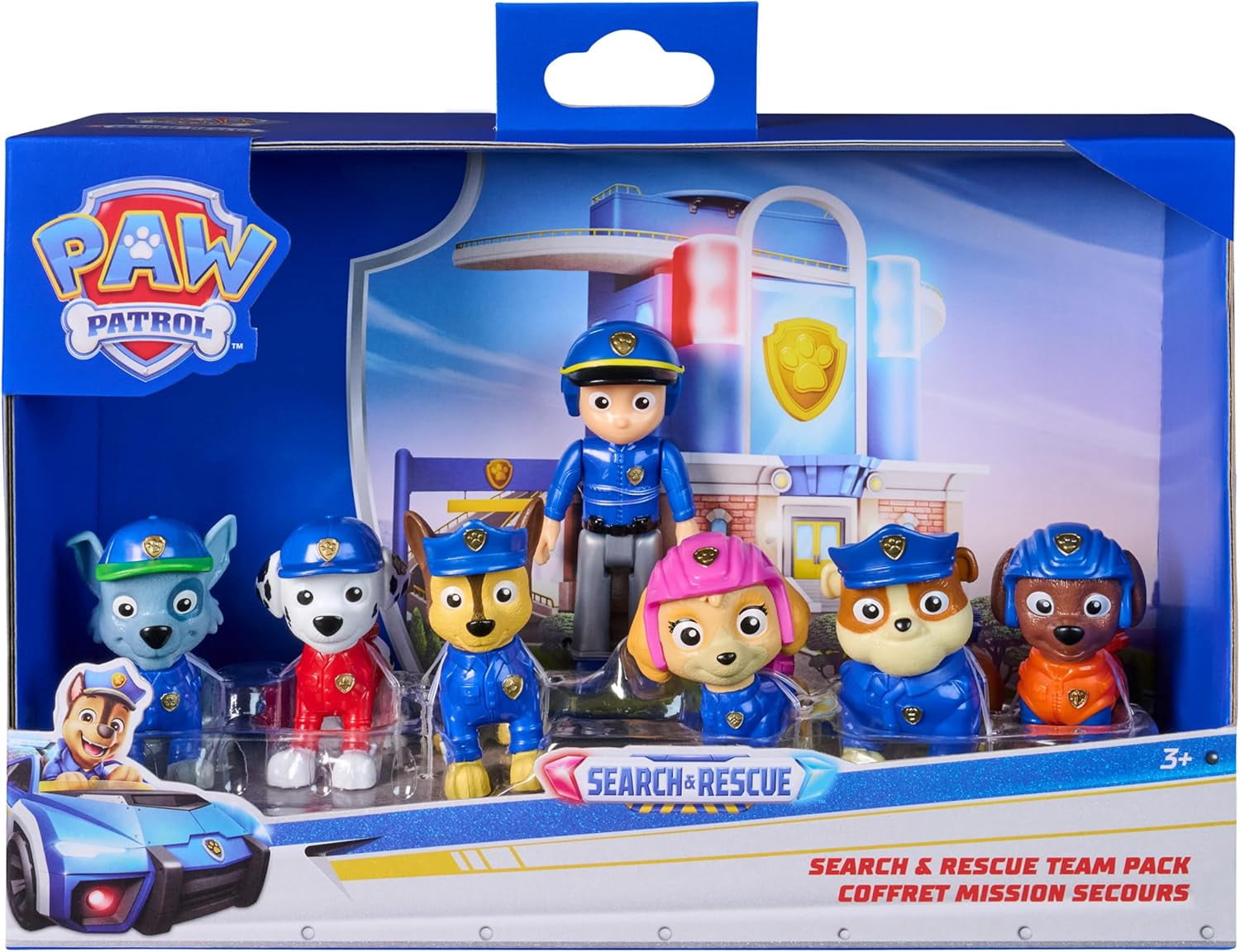 Paw Patrol Search & Rescue Team Pack with 7 Collectible Action Figures, Including Ryder & 6 Pups, Kids Toys for Boys & Girls Ages 3 and Up