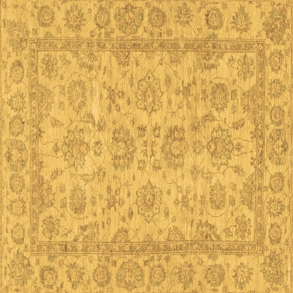 Ahgly Company Indoor Square Oriental Brown Traditional Area Rugs, 6' Square