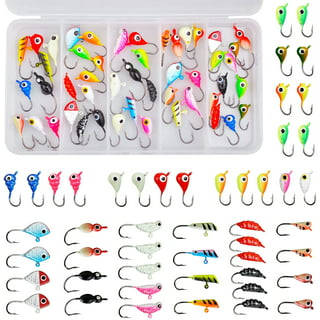 Fishing Lures Tackle Box Trout & Crappie Ice Fishing Gear Kit