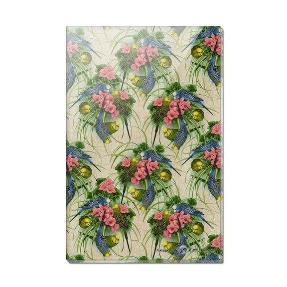 Budgie Budgerigar Parakeet Bird Pattern Rectangle Acrylic Fridge Refrigerator Magnet