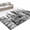 White, variant on Modern Country Entryway Rug 2x3ft Washable Non Slip Bathroom Rug Indoor Floor Front Door Mat Abstract Global Landmarks Black Grey Rectangle Area Rugs Carpet for Kitchen Office Dining Room Home