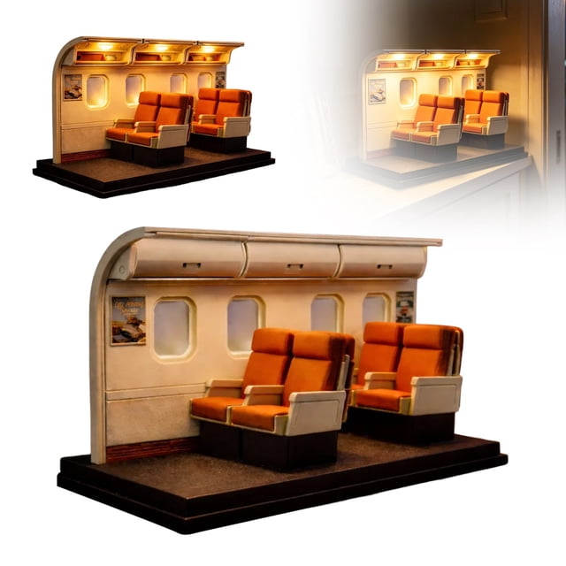 Outdor Industrial Train Engine With Functional LED Lighting For Home Desk