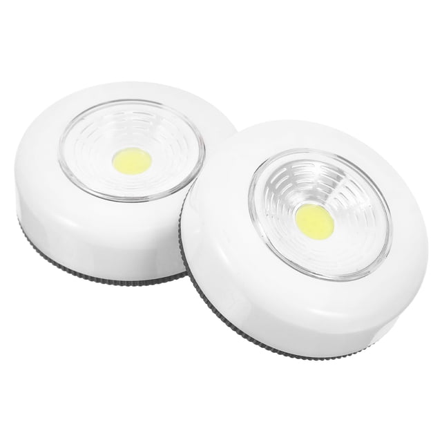 2 unids/pack lámpara LED luz táctil luz de emergencia familiar gabinete de pared luz nocturna sin batería (luz blanca)
