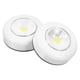 thumbnail image 1 of Paquete de 2 lámparas LED táctiles para emergencias familiares, luz nocturna para pared o armario, sin pilas (luz blanca)., 1 of 8