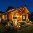 thumbnail image 2 of LNC 6W Solid Bronze LED Outdoor Spotlight 2700K Warm White 490 Lumens for Low Voltage Landscape Lighting of Yard, Lawn, Garden, Patio, Trees & House, 2 of 6
