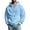 Blue, variant on Essentials Hoodie Versatile Men's Zip Up Knit Hoodie Sweatshirt with Full Zip Front and Pockets for Everyday Casual Wear 5XL
