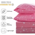 thumbnail image 4 of Pink Moon Unicorn Kids Sheet Set Full Piece Cute Printed Microfiber Bed Sheets for Girls Deep Pocket, 4 of 7