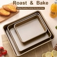 thumbnail image 2 of Donepart 3 Pack Cake Pans for Baking, 8/11/13 in Heavy Duty Nonstick Baking Pan Set, Easy Cleaning Deep Baking Pan for Brownie Lasagna Bread, 2 of 12