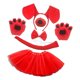 thumbnail image 5 of Diadema con orejas de perro y pajarita de cola, accesorios para el pelo de la nariz para perros, accesorios para disfraces Rojo con Vestido jinwen Diadema de cola de disfraz, 5 of 8