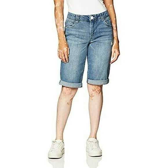 Democracy Bermuda Court pour Femmes 13 Pouces Ab Solution Bleu Clair 4 Neuf 000078