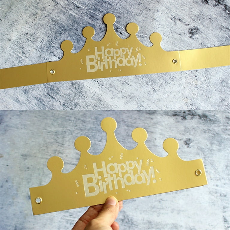 10Pcs Party Crowns Eye catching Adjustable Attractive Decorative Birthday Crowns Party Supplies for Home Silver Paper