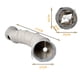 thumbnail image 2 of Túnel para gatos, túnel para gatos, túnel de tela para gatos con pelota y juguetes para gatos, túnel de juego para gatos y conejos, túnel para conejos, resistente, no se oxida, 2 of 5