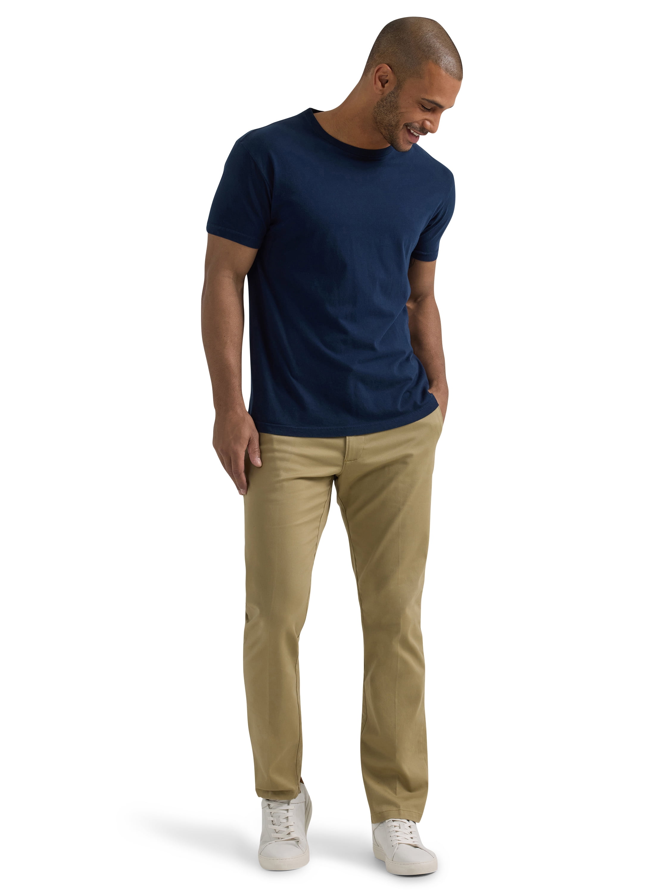 Lee® Men's Extreme Motion Flat Front Slim Straight Pant with Wrinkle Resist