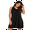 Black, variant on Sunm Boutique Women Cotton Nightgowns Sleepwear Sleeveless V-neck Sleepshirt Sleep Dress with Side Pockets S-XXL