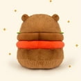 thumbnail image 4 of Peluche Réaliste Capybara Burger, Oreiller en Peluche Capybara Mignon, Jouet en Peluche Doux Hamburger, 4 of 4