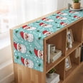 thumbnail image 6 of Table Runners 36 Inches Long Dress Scarves, Merry Christmas Farmhouse Kitchen/Dining Table Runner, Short Coffee Tablerunners, Santa Claus Xmas Winter Leaves Snowflake Blue 13x36 Inch, 6 of 9
