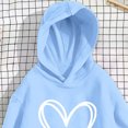 thumbnail image 4 of Atogsazn Toddler Baby Girls Oversized Hoodies Kids Casual Heart Print Long Sleeve Hooded Sweatshirt Fall Winter Blue 3-4Years Fashion, 4 of 6