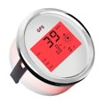 thumbnail image 3 of Compteur de Vitesse GPS pour Bateau Marin 85mm Affichage LCD 0-999 Km/h Nœuds MPH Jauge de Vitesse Numérique Réglable avec Rétroéclairage Rouge, Haute Précision, 3 of 7