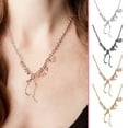thumbnail image 4 of Latrodar Europe And America Exaggerate The Same Style Of Dinosaur Skeleton Necklace Silver, 4 of 5