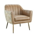 thumbnail image 2 of Artum Hill Sandra Saddle Beige with Vintage Leaf 27" Wide Accent Chair, 2 of 6
