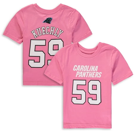 Luke Kuechly Carolina Panthers Girls Preschool Player Mainliner Name & Number T-Shirt -