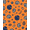 Orange, Pattern 2, variant on ODIKA 2x3 Machine Washable Non-Slip Area Rug, Seaside Treasure Curved Pedestal Washroom High Traffic Rug, Orange, 708264