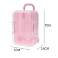thumbnail image 2 of 2X Pink Mini Roller Travel Suitcase Candy Box Personality Wedding Candy Box Luggage Trolley Case Candy Toy, 2 of 10