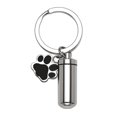 thumbnail image 1 of Llavero de collar cilíndrico con colgante de pata de perro mascota de acero inoxidable personalizado personalizado WD.WDQZL Hogar, 1 of 1