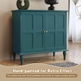 thumbnail image 5 of CBJCBJ 31.4"Mid Century Modern Sideboard Buffet Cabinet ,  Storage Cabinet with Adjustable Shelves, Accent Cabinet for Entryway, Dining Room,Green, 5 of 8