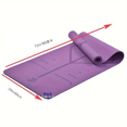 thumbnail image 2 of 72x24-Inch 6mm TPE Non-Slip Professional Yoga Mat, 2 of 4