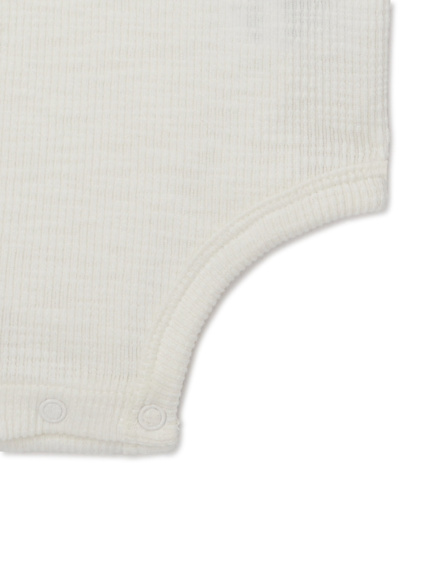 easy-peasy Baby Short Sleeve Henley Solid Bodysuit, Sizes 0-24 Months